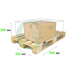 Картонна коробка 500*400*300 P -32bc Brown