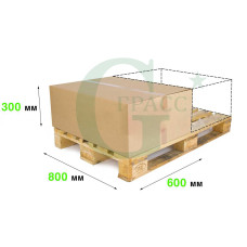 Гофрокороб 800*600*300 T -24b Brown