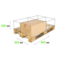 Гофрокороб 600*400*250 P -32BC Brown