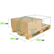 Гофрокороб 800*600*300 P - 32bc Brown