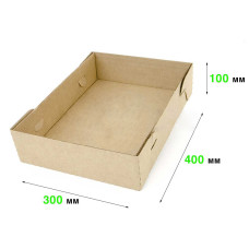 Коробка кришка-дно 400*300*100 Т−24B бурий