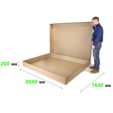 Гофрокороб кришка-дно 2040*1640*200 П−32BC бурий