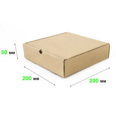 Коробка з кришкою 200*200*50 T -24b бурий