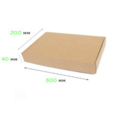 Самозбірна коробка 300*200*40 мг Т -24e бурий