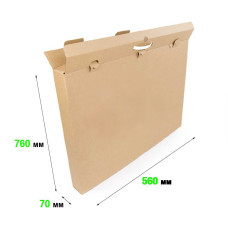 Коробка з ручкою 560*70*760 Т- 24b бурий